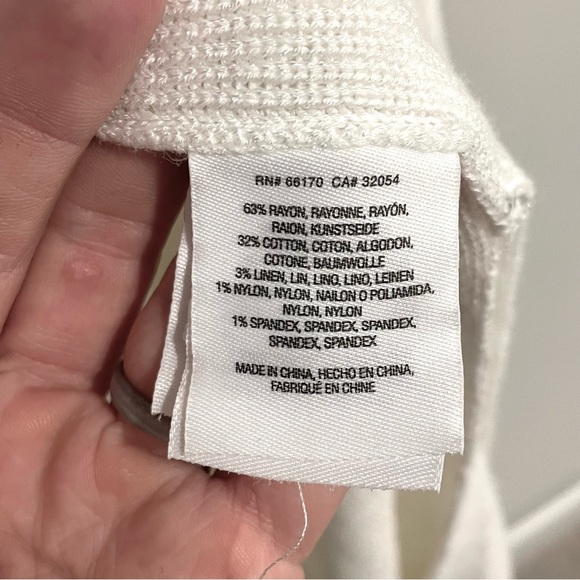 ANTHROPOLOGIE Desmond Knit Tunic - White Size Medium - Picture 11 of 13
